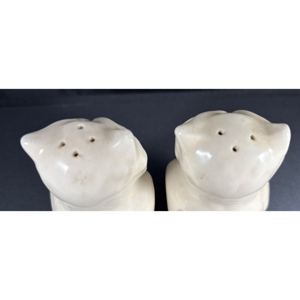 Shawnee Pottery Winking Owls Vintage Figural Hand Painted Salt & Pepper Shakers - Picture 3 of 4